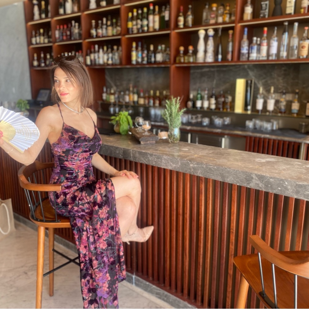 Showpo Floral Maxi Dress - Black and Pink